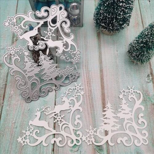 Christmas elk die Metal Cutting Dies cut die decoration Scrapbooking Album Paper DIY Card Craft Embossing Die Cuts