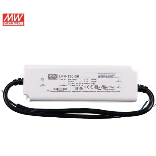 MEAN WELL LED driver LPV-150-36 36V 4.2A 150W waterproof Constant Voltage DC LED light strip Transformer Switching Power Supply