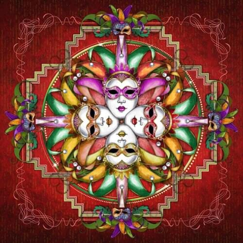 YNX new 5D diamond painting round diamond cross stitch square diamond DIY mandala head diamond painting