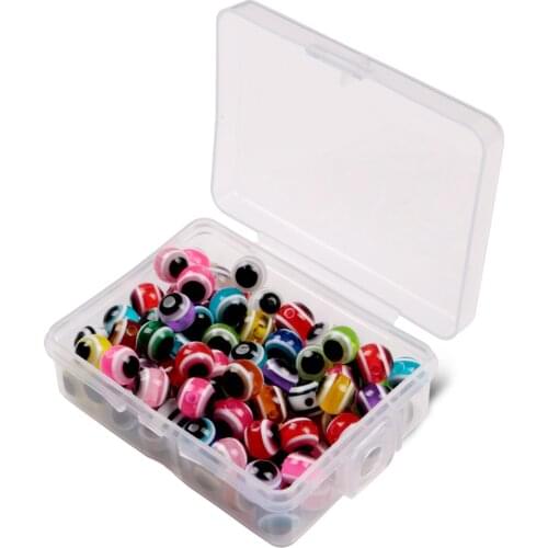 100Pcs Fish Eye Fishing Bead Carolina Rig Beads 6mm 8mm 5mm Plastic Fishing Beads Texas Rig Accessories Bass Fishing Tackle