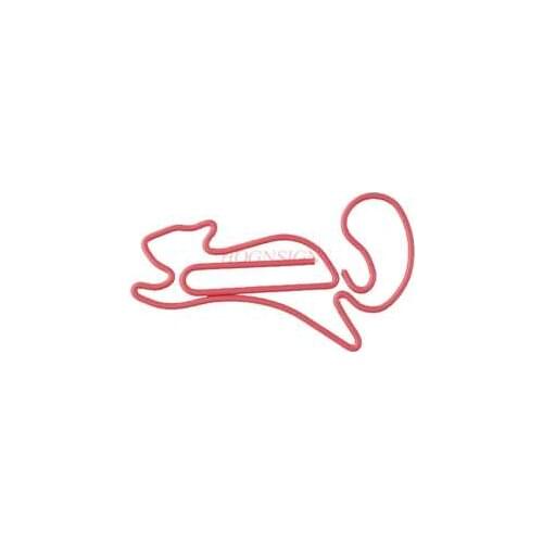 12pcs Pink Fox Paper Clip Animal Paper Clip Paper Clip Pin Shaped Bookmark Personalized Pin