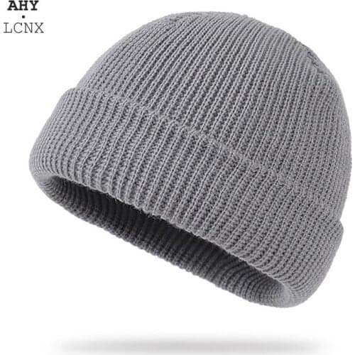 2020 Winter Outdoor Beanie Hat Women Men Brimless Hats Hip Hop Skullcap Street Knitted Womens Mens Hat Pumpkin Melon Cap