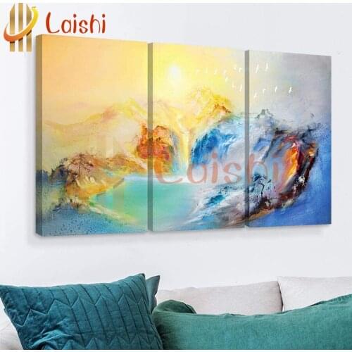 3pcs DIY photo custom Abstract cloud diamond mosaic diamond rhinestone embroidery full drill square round cross stitch decor