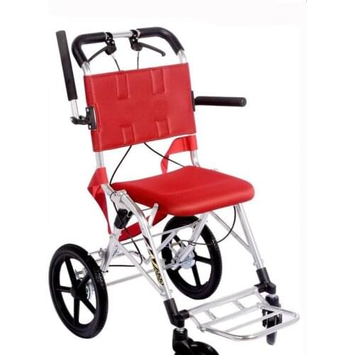 9.7Kg lightweight Traveling folding wheelchair,aluminum folding wheelchair with pu tire