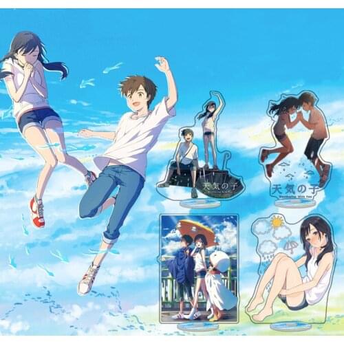 Anime Weathering with You Acrylic Stand Model Toy Amano Hina Anime Acrylic Stand Figure Decoration Cosplay Action Figure Collect