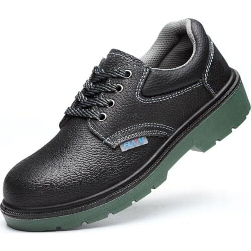 Genuine Leather Steel Toe Cap Work Safety Shoes Mens Building Electrical Insulation Waterproof Boots Outdoor Wear Sneakers Men