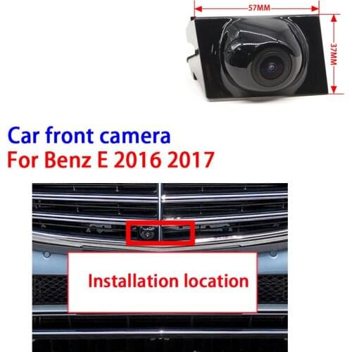 CCD Car Front View Parking Camera Logo Mark Camera For Benz E-Class 2016 2017 Night Vision Waterproof