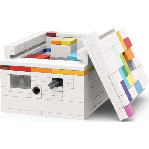 Buildmoc City Bricks Rainbow Road A puzzle box Building Blocks Jewlery Box Gem Precious Stone Treasure Toy compatible