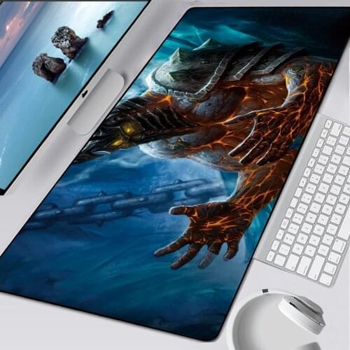 900x400mm Gaming Mouse Pad WOW Lich King Mousepad Large Rubber XL Keyboard Desk Mouse Mat Laptop Play Mat for World of Warcraft