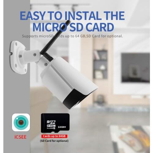 Good Quality Night vision HD 5MP Wifi IP Camera ONVIF 1080P Wireless Wired CCTV Bullet Camera Outdoor Two Way Audio TF Card Slot