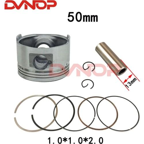50mm GY6 100cc Chinese Scooter Engine 50mm Big Bore Piston and ring kit for 4T 139QMB 139QMA