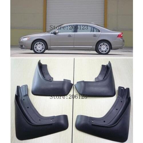 Set Molded Car Mud Flaps For VOLVO S80 2007-2016 Mudflaps Splash Guards Mud Flap Mudguards Fender 2015 2014 2013 2012 2011 2010