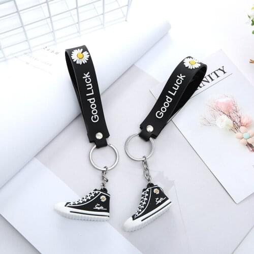 Small Daisy Shoes Key Chrysanthemum Key Chain School Bag Backpack Pendant Youth And Childrens Day Gift Pendant