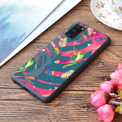 For Samsung Galaxy Twilight Frogs Print Soft Matt Phone Case