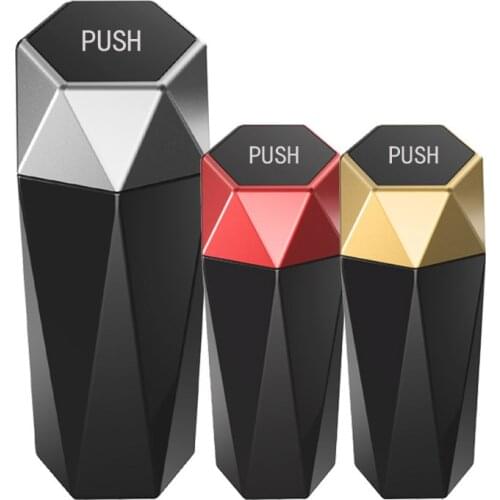 New Car Mini Trash Can Car Cup Holder Trash Can Desktop Storage Box Stowing Tidying Car Decor