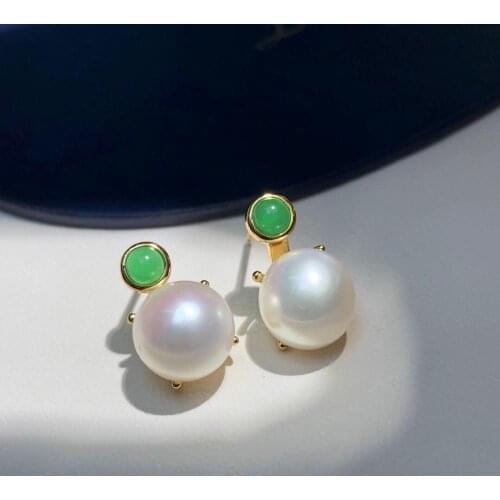 New Arrival 925 Sterling Silver Earrings Findings Settings Base Mountings Parts for Pearls Agate Crystal Stones Jade 5pairs/lot