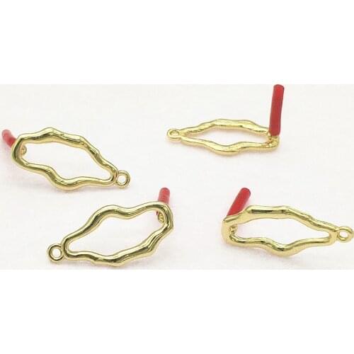New Arrival! 26x12mm 100pcs Zinc Alloy Oval shape Ear Stud Connectors for Handmade Earring DIY Parts Jewelry Findings&Components