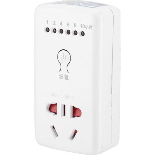 New AC 220V 10A 10Hr Time Countdown Intelligent Time Setting Swtich Timer Control Socket Time Switch SocketTiming Socket
