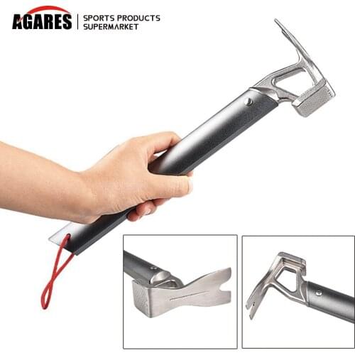 Outdoor Camping Tent Hammer Mountaineering Hiking Stainless Steel Nail Puller Drop Shipping