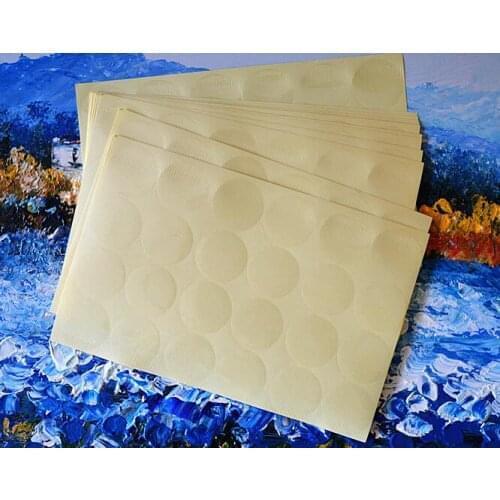 Transparent Round PVC Stickers 13mm 16mm 19mm 25mm 32mm 50mm Clear packaging Labels Seals clear round Sticker for Gift Packing