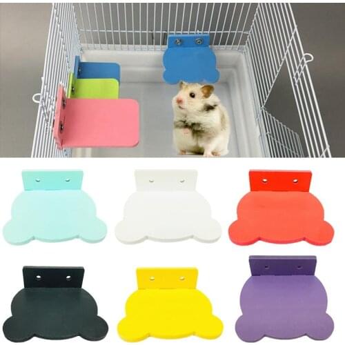 1 Piece Detachable Hamster Cage Stand Platform Small Animals Chinchilla Squirrel Cage Hanging Rest Platform Pet Cage Accessories