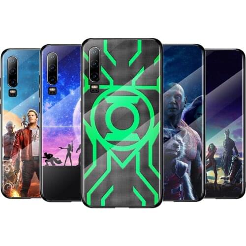 Guardians Of The Galaxy For Huawei P40 P30 P20 P10 Pro Plus Lite 5G 2019 Tempered Glass Cover Shell Luxury Phone Case
