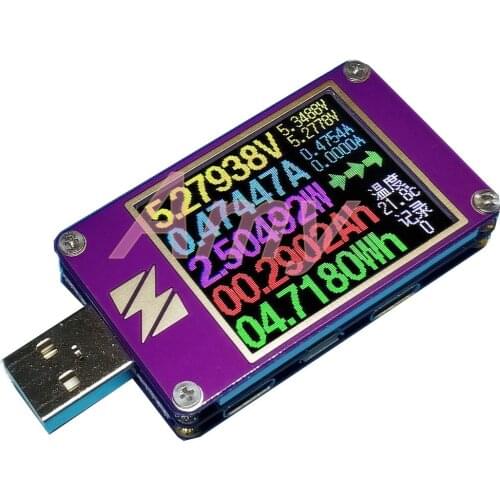 USB tester current voltage capacity table fast charge protocol QC4+PD3.0 2.0PPS detect YZXstudio