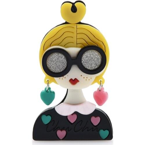 Wuli&baby Gold Brooches For Clothes