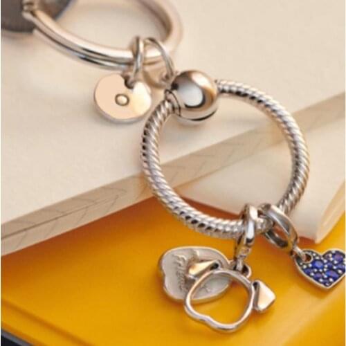 Kakany 2021 New High Quality S925 Sterling Silver Charm Keychain Set Series For Women Exquisite Diy Party Trendy Accessories