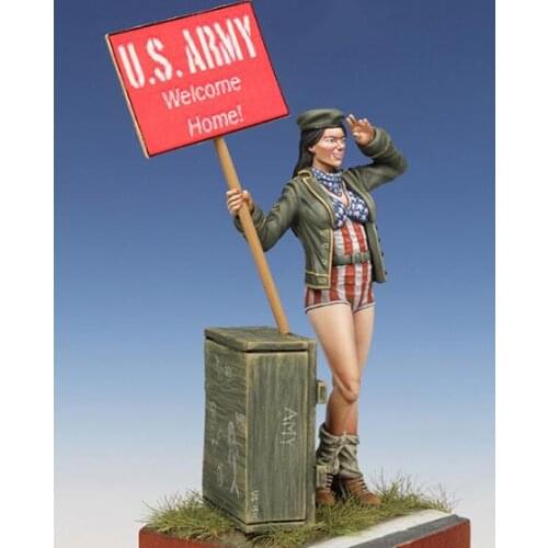 1/24 Assembly Resin Figure kit Girl