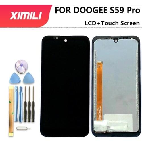 100% Original Tested for DOOGEE S59 Pro LCD Display+Touch Screen Digitizer Assembly LCD+Touch Digitizer for DOOGEE S59 Pro +Tool