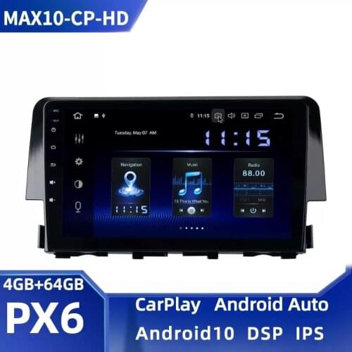 Dasaita 9" Android 10 Car GPS Radio Player for Honda Civic 2015 2016 with Octa Core 4GB 64GB Auto Multimedia Stereo video 4G