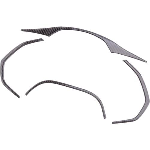 Beler 4pcs/Set Console Outer Frame Trim Cover Fit for Chevrolet Corvette C7 2014 2015 2016 2017 2018 2019 Carbon Fiber Black