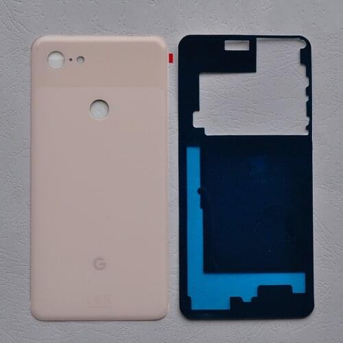 BINYEAE 100% Original Battery Cover For HTC Google Pixel 3XL Glass Rear Housing Back Case Door With Adhesive