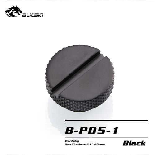 Bykski G1/4 " Hand tighten Water Stop Water Cooling System Sealing Lock Computer Accessories Fitting Use a Coin to Tightening