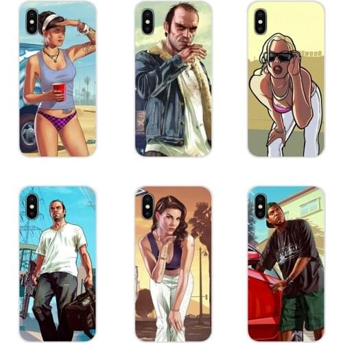 For Huawei Y5 Y6 Y7 Y9 Prime Pro GR3 GR5 2017 2018 2019 Y3II Y5II Y6II San Andreas GTA Grand Theft Auto 5 Cell Phone Shell Cover