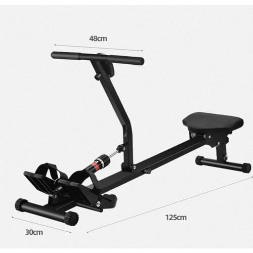 Hydraulic Rowing Machine, 12 Adjustable Tension Resistance Silent Folding Cardio Training with LED Monitor