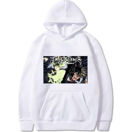 Men Hoodies Hot Black Clover Asta Classic Comic Classic Anime Japan Style Men Hoodie Long Sleeve Manga Printing Tops
