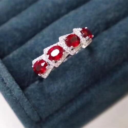 Natural Ruby Ring, 925 Sterling Silver, Simple and Exquisite Style, Cheap Price, Recommended By The Owner