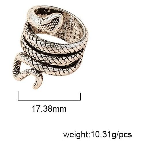 2021 Ins Trendy Snake Tiger Head Minimalist Hip-hop Rock Finger Midi Rings Minimalism Ring Korean Fashion Women Party Jewelry