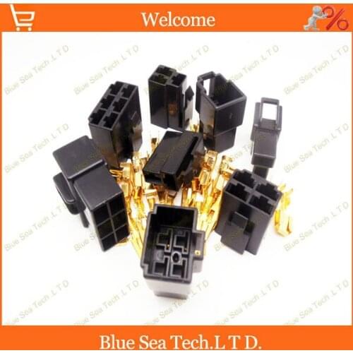 6.3mm 2&3&4&6 Way/pin male&female Electrical Connector Kits( 2/3/4/6 Pin) for Motorcycle Car ect. Black color