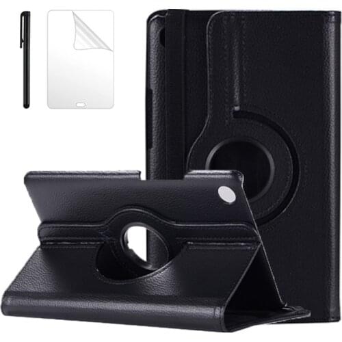 360 Degree Rotating Leather Case For Huawei MediaPad M6 8.4 SCM-AL09 W09 2019 Cover for Huawei M6 8.4 inch Tablet Case + Filmpen