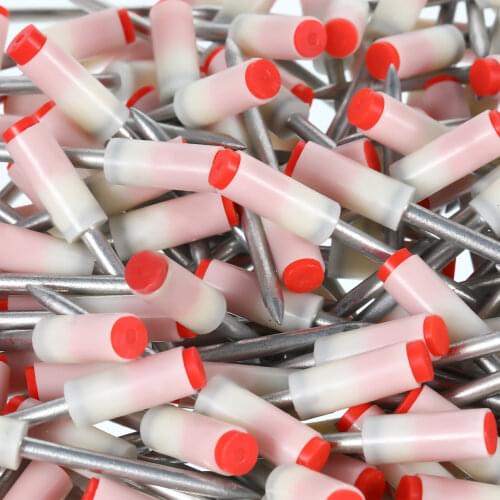 100PCS 32mm/42mm Round Steel Nails for Manual Steel Nails Gun Renovation Team DIY Home Ceiling Water Pipe Install Accessories
