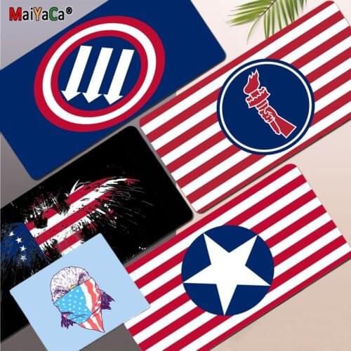 America USA Flag Cool Fashion Durable Rubber Mouse Mat Pad Size for CSGO Game Player Desktop PC Computer Laptop
