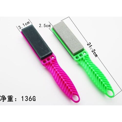 Grindstone kitchen knife double side base with handle grindstone kitchen knife fruit knife grinder manufacturer source of goods