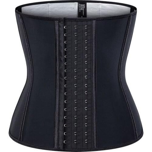 Latex waist trainer womens binders and shapers slimming modeling strap corset faja colombian girdles Sweating body shaper belt