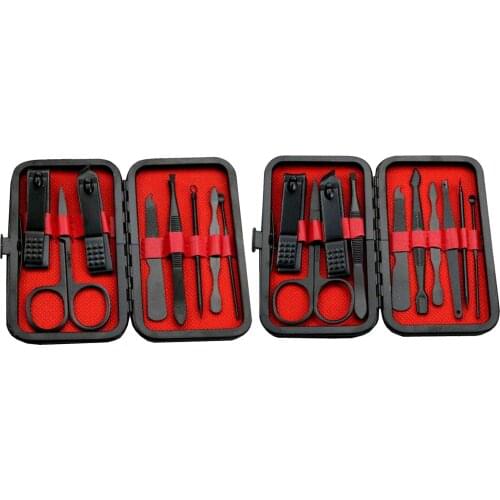 Manicure Nail Clippers Stainless Steel Pedicure Care Tool Set for Hand Foot & Face Care