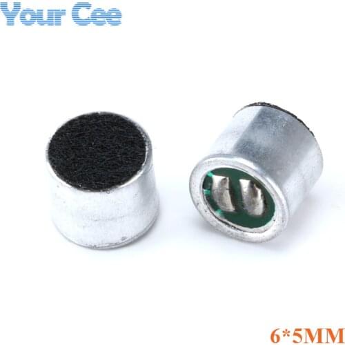 20 pcs 6*5mm Capacitive Electret Microphone Pick-Up Sensitivity 52DB Microphone Electret Condenser 6mm x 5mm MIC Pickup