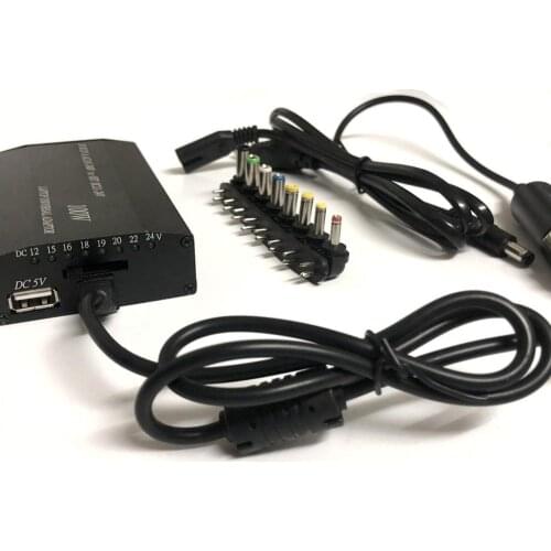 Multifunctiona Laptop Power Supply Car Charger Adapter Computer Adaptor Power 100W Adjustable Voltage for HP DELL IBM