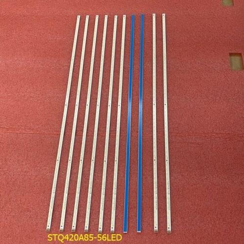 New 10 Piece/lot LED backlight bar STQ420A85-56LED-REV02-131210 56 LEDs 540mm for 42L1353C 42L1356C 017-420-0006-1